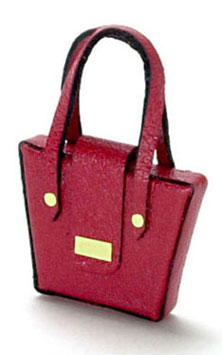 Dollhouse Miniature Lady's Handbag/Red